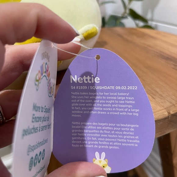 NWT squishmallow “Nettie” Easter sugar glider first to market 4” squish - Picture 2 of 5